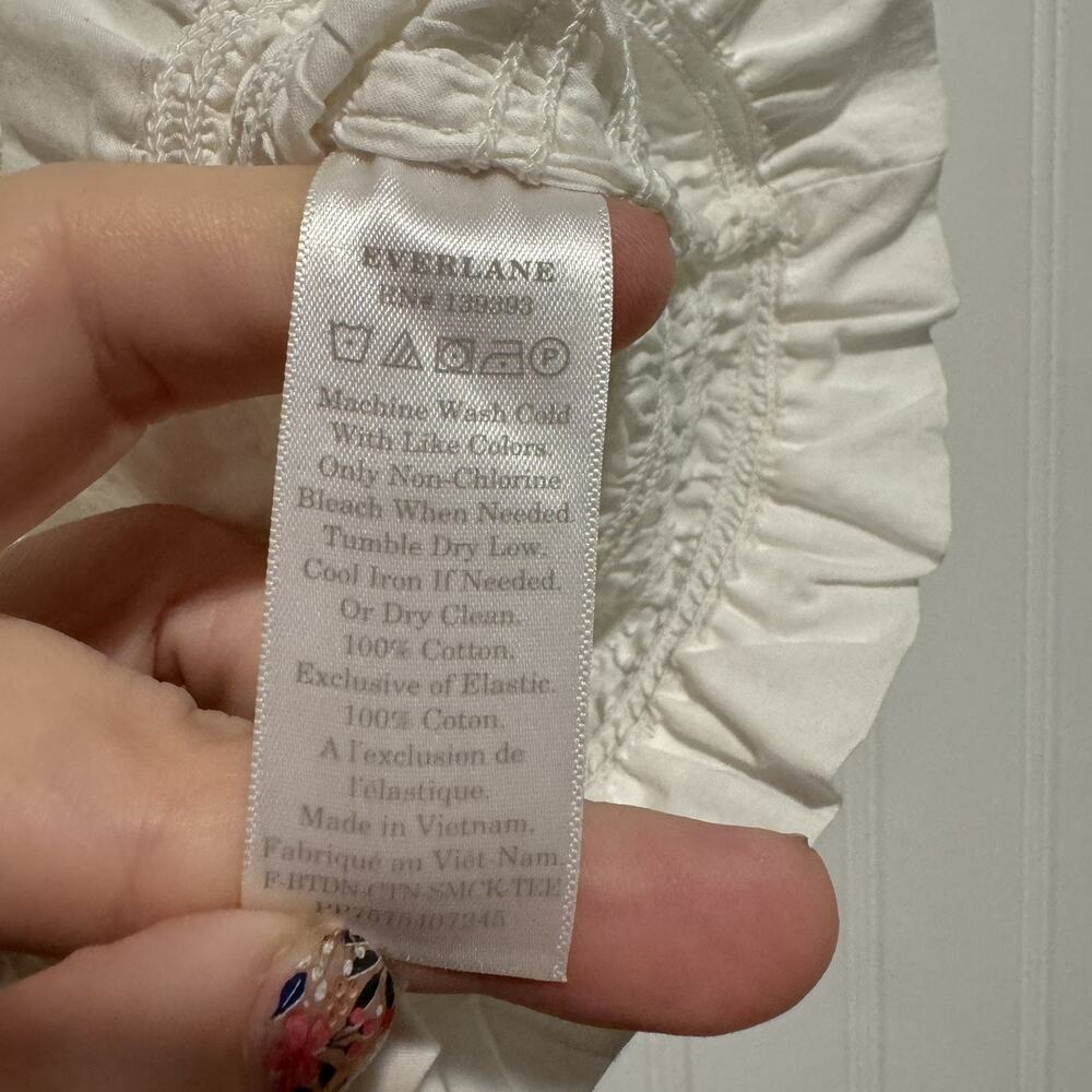 Everlane White The Smock Tank Size Small - Picture 5 of 6